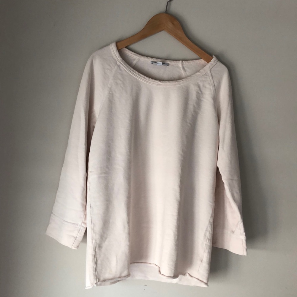 James Perse cream colored sweatshirt, Made in USA